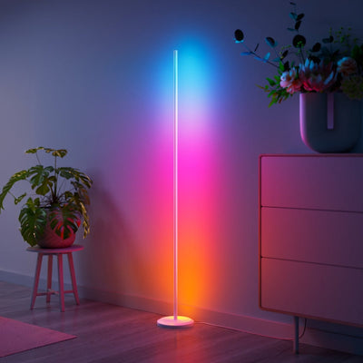 Nanoleaf matière lampadaire multicolore intelligent - lampadaire intelligent - rgbw - fonctionne avec apple home google home amazon alexa - blanc