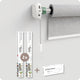 Kit de mise à niveau Motionblinds - Stores enrouleurs intelligents - Moteur de rideau universel - Store enrouleur électrique - Store enrouleur automatique - Pack de 2 - Télécommande - Blanc