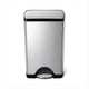 Poubelle à pédale rectangulaire classique Simplehuman - 38 litres - inox brossé