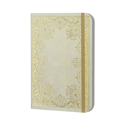 Carnet compact Peter Pauper ivoire doré