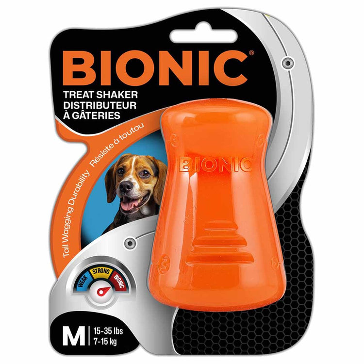 Bionic jouet d'alimentation shaker à friandises 6x6x8,5cm orange