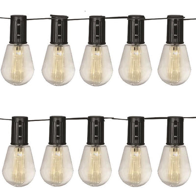 Luxform - guirlande lumineuse solaire avec 10 lumières - Alicante - éclairage de fête - alimenté par l'énergie solaire
