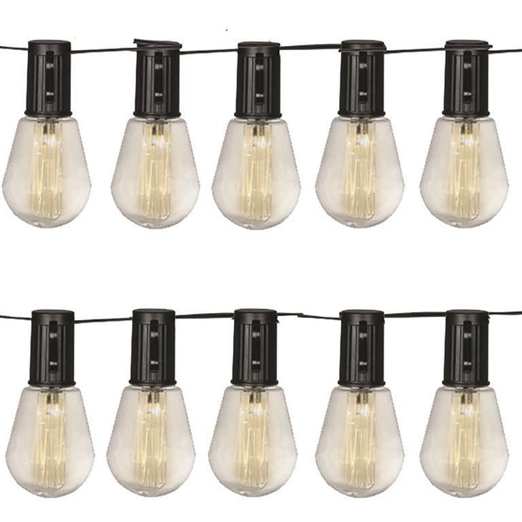Luxform - guirlande lumineuse solaire avec 10 lumières - Alicante - éclairage de fête - alimenté par l'énergie solaire