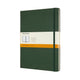 Carnet classique Moleskine - extra large - couverture rigide - ligné - vert myrte