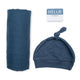 Lulujo hello world - bonnet d'emmaillotage - marine