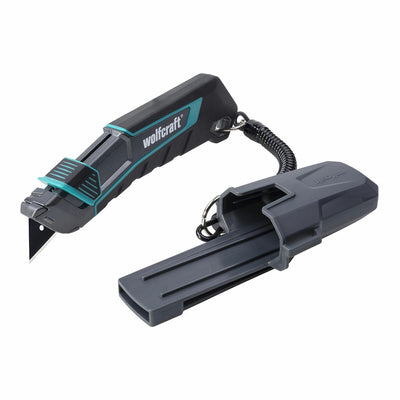 Wolfcraft - couteau trapèze - sécurité pro avec manche - 4292000