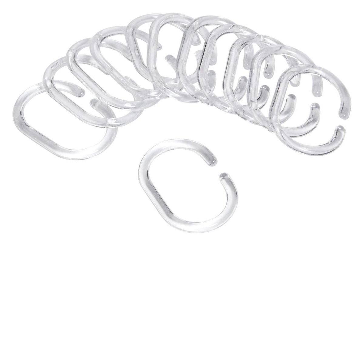 Differnz - anneaux de rideau de douche - do mineur - transparent