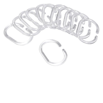 Differnz - anneaux de rideau de douche - do mineur - transparent