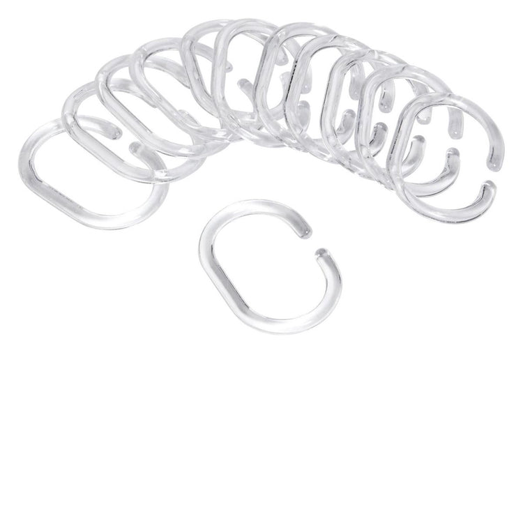 Differnz - anneaux de rideau de douche - do mineur - transparent
