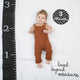 La première année du bébé Lulujo - cartes à emmailloter - aimé au-delà de toute mesure