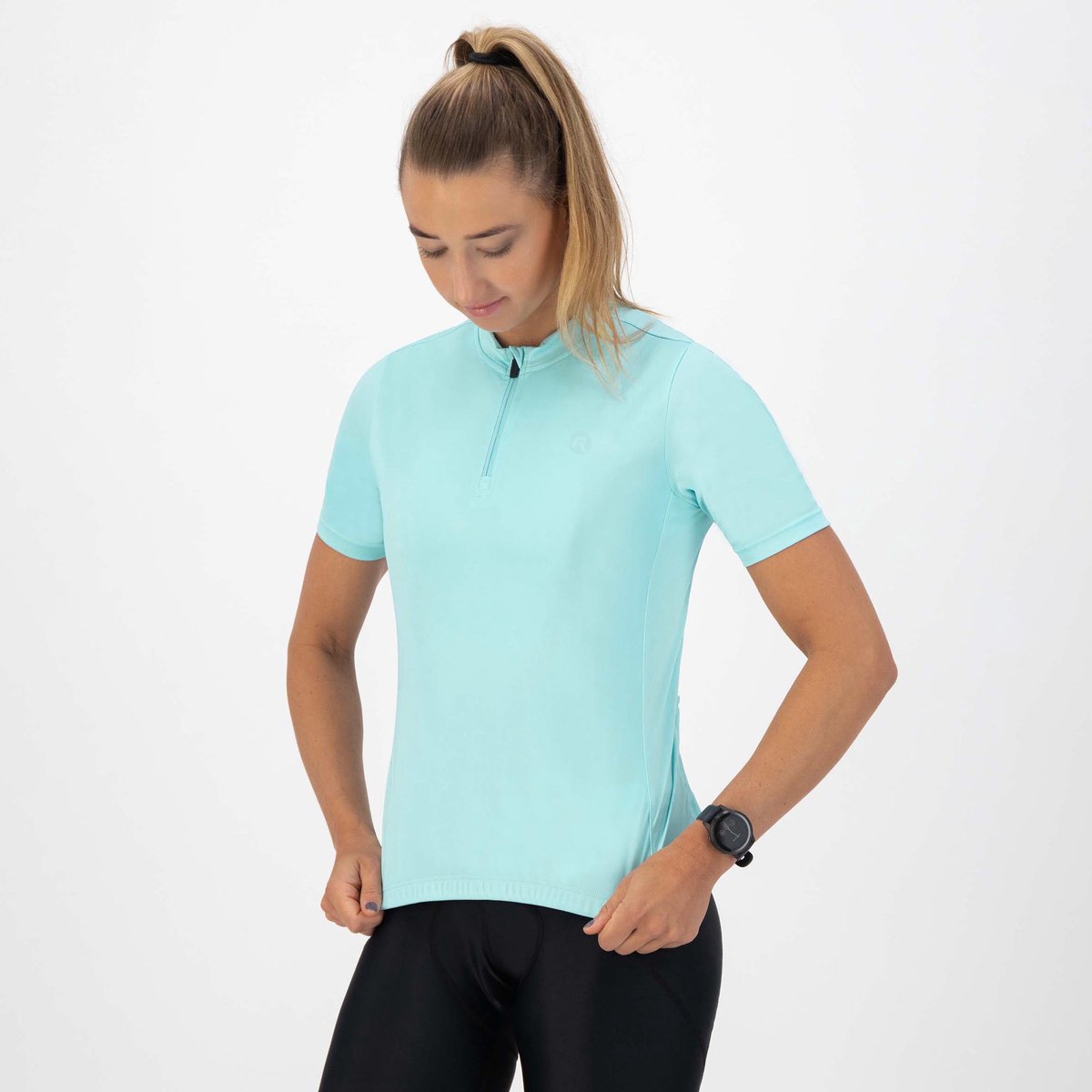 Rogelli core maillot de cyclisme femme - manches courtes - bleu clair - xl