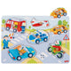 Goki Wooden Stud Puzzle Véhicules avec son, 6e.