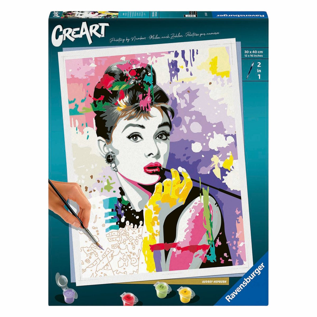 Ravensburger crée une peinture par numéro - Audrey Hepburn