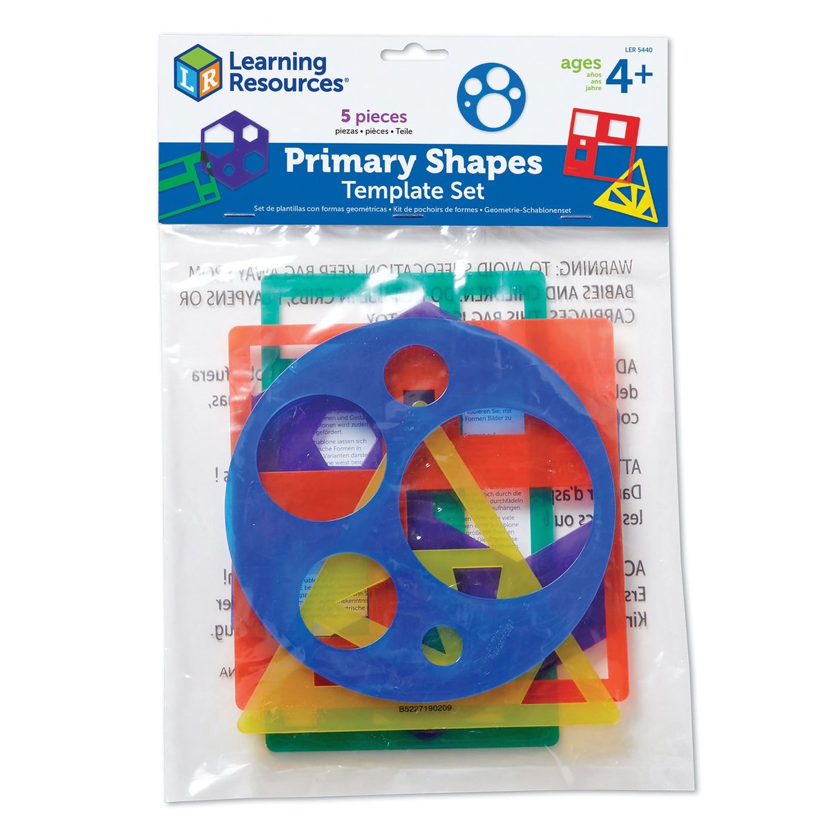 Modèles de ressources d'apprentissage définis pour les formes et le dessin - jouets éducatifs. -4+