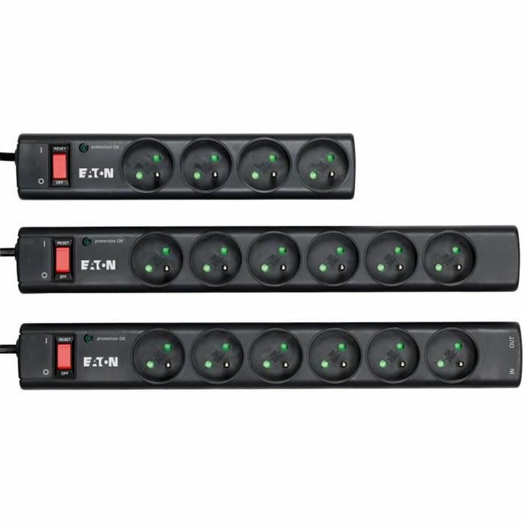 Eaton plug dosenleiste uberspannungsschutz - bande de protection 6 fr - ps6f - 6 French plug doses - noir