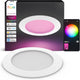 Spot encastrable LED Philips Hue Thin - éclairage salle de bain - raccord Gu10 - contient 1 spot encastrable - lumière blanche et colorée orientable - blanc - IP44 : résistant aux éclaboussures - ø : 170 mm - éclairage intelligent