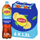 Bouteille pétillante de thé glacé Lipton - zéro sucre - sans sucre - 6 x 1500 ml - pack économique