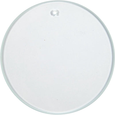 Assiettes en verre Creativ company, rondes, d 7 cm, épaisseur 3 mm, 10 pièces 1 boîte