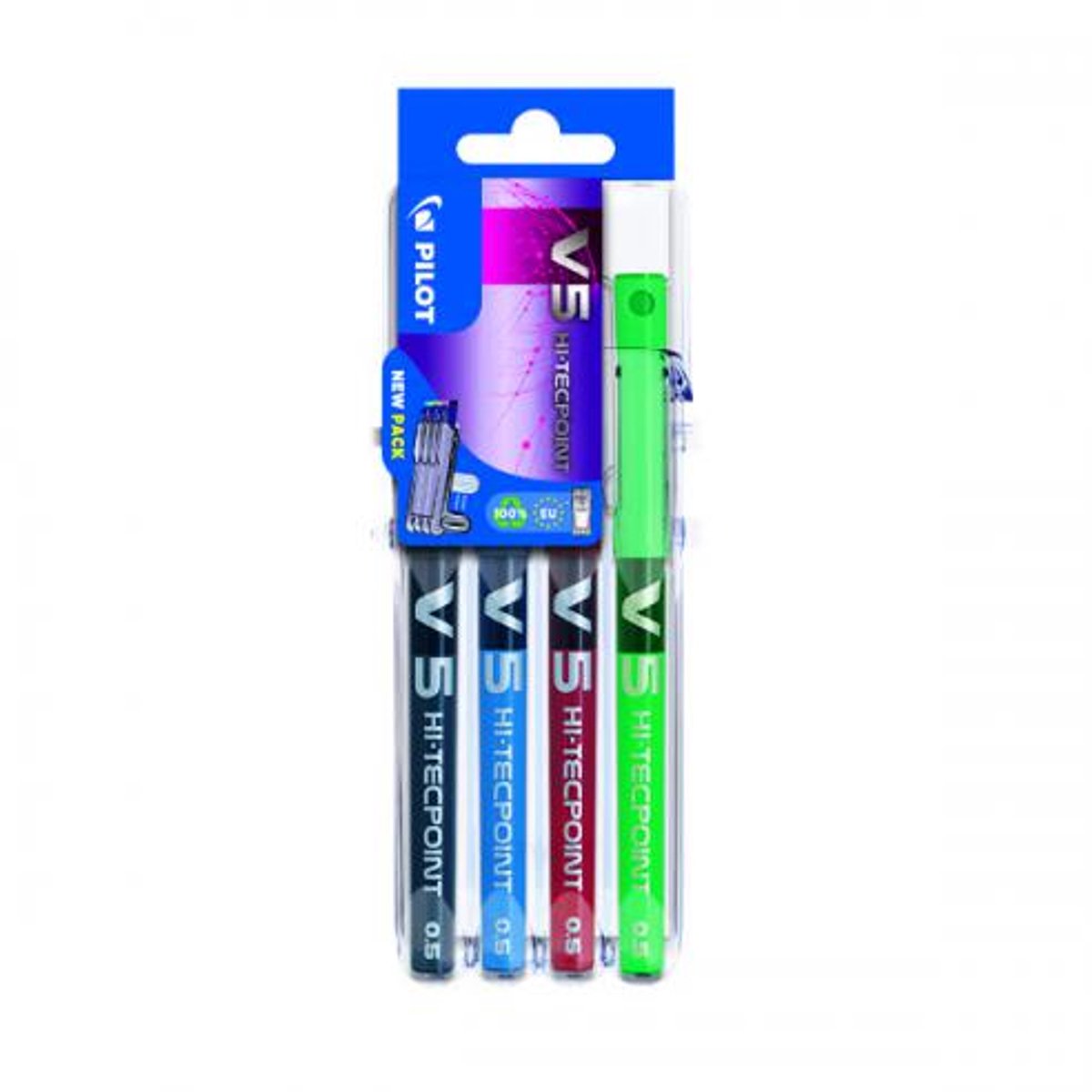 Pilot - blister v5 hi tecpoint - 4 pièces