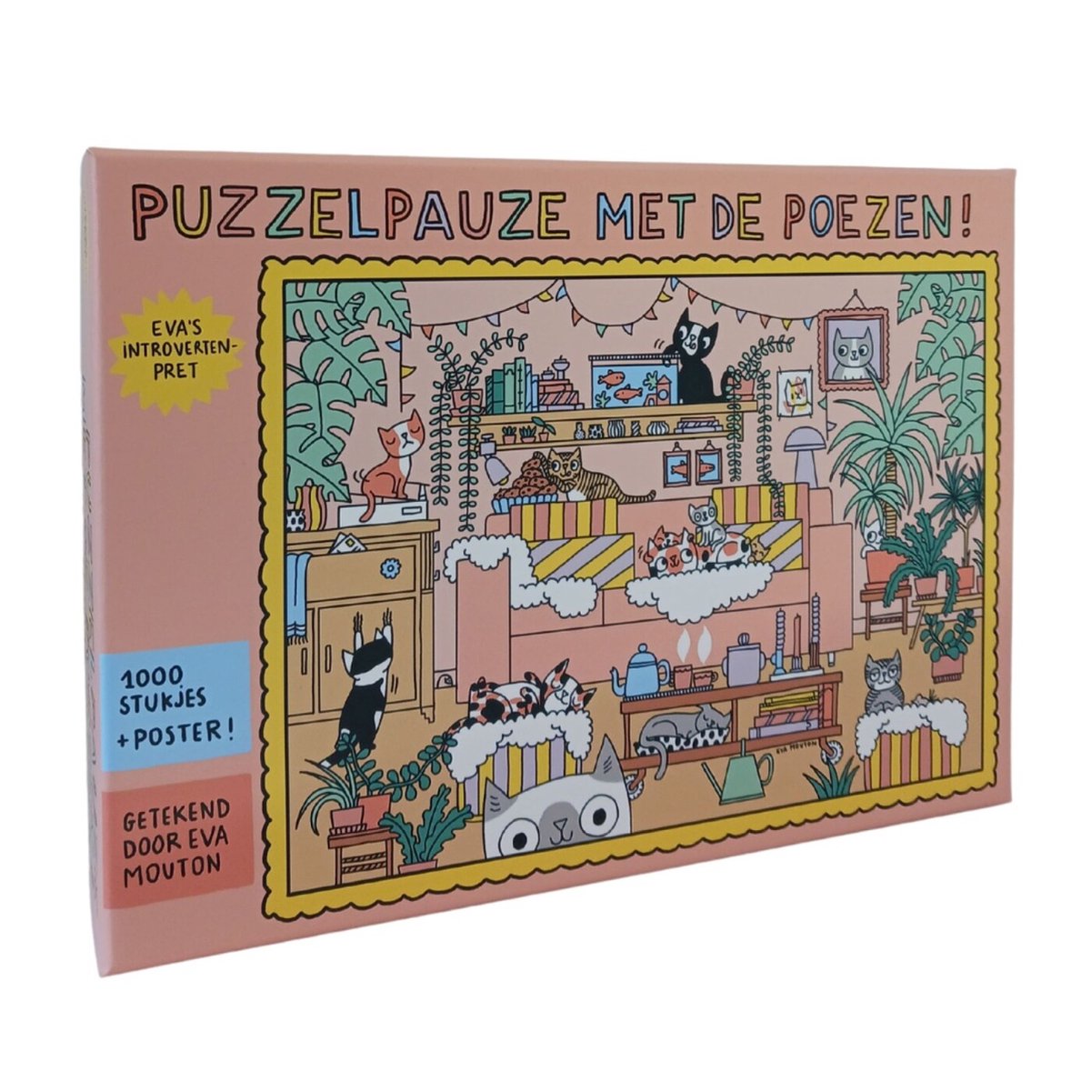 Le plaisir introverti d'Eva : pause puzzle avec les chats !