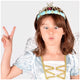 Den goda fen diadème princesse velours bleu clair 14 cm jouets.