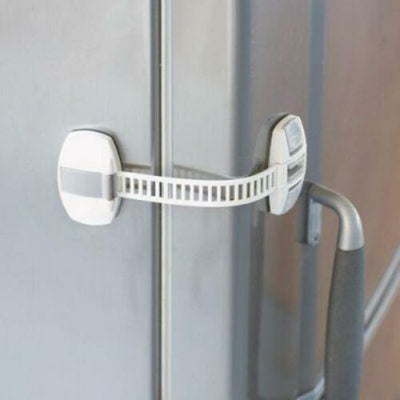 Jippie's Serrure à Pincement Autocollante 20 cm - Blanc - Serrure à Pincer Autocollante - Fermeture de sécurité pour Enfants - sans Dommages - 20 cm