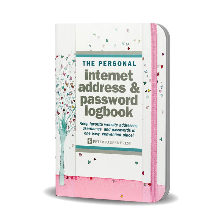 Peter Pauper journal de bord adresse internet mot de passe arbre de coeur