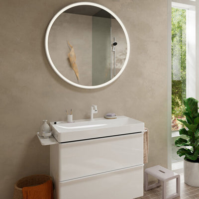 Hansgrohe tecturis s - robinet de lavabo - commande à levier unique - démarrage à froid à économie d'énergie - avec bouchon de vidange - taille 110 mm - chrome