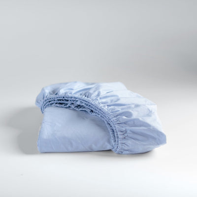 Cendrillon - week-end - drap-housse - jusqu'à 25 cm de hauteur de matelas - 100x210 cm - bleu tendre