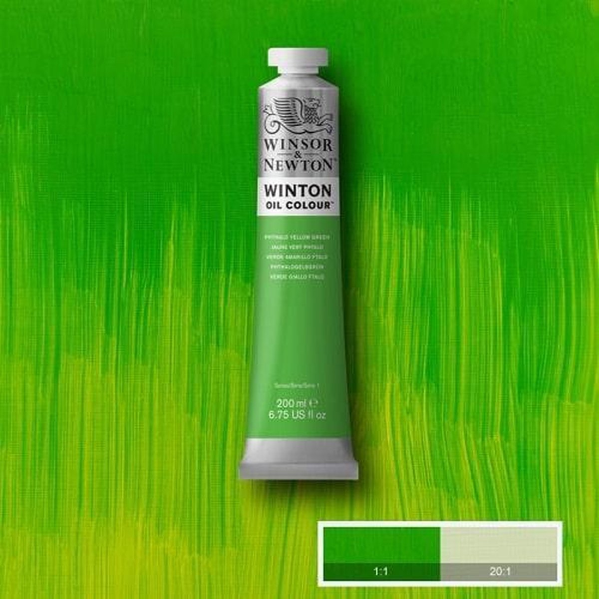 Winsor Newton Winton peinture à l'huile 200 ml - 403 jaune phtalo vert