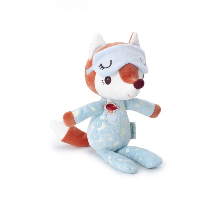 Lilliputiens - Sleeping Buddy Alice - Peluche avec masque de sommeil phosphorescent et pyjama - 30 cm - dès 6 mois