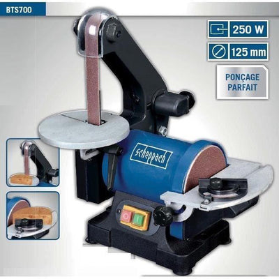 Scheppach bts700 ponceuse à disque à bande 5 4903304901