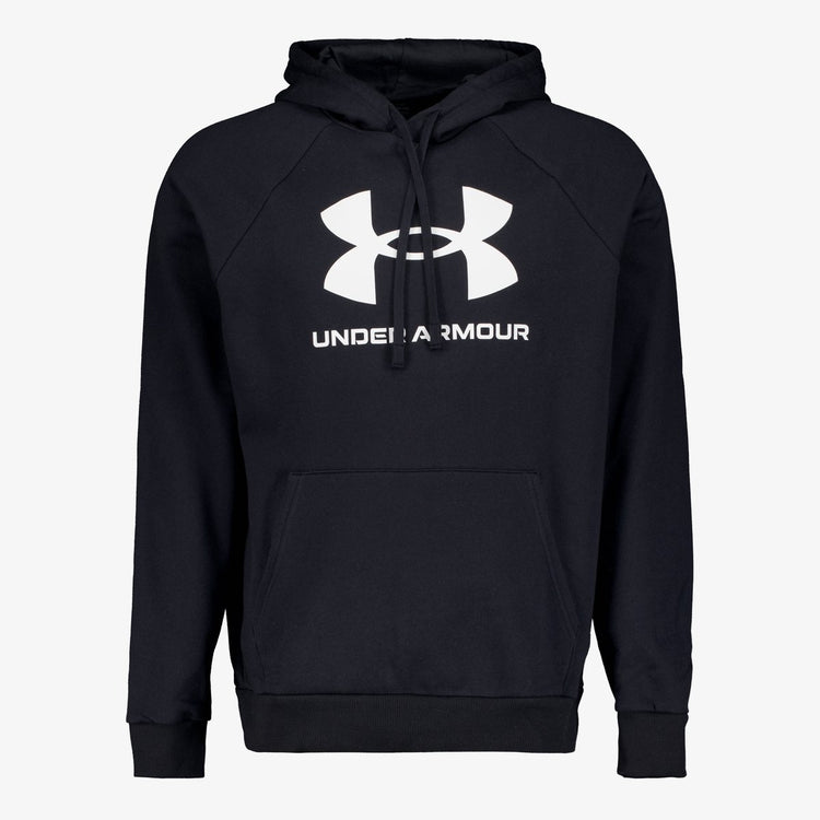 Maillot de sport Under Armour UA Rival Fleece Logo HD-BLK pour hommes - Noir - Blanc