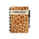 Carnet effaçable Correctbook a5 – girafe curieuse – vierge – carnet réutilisable – avec lingette pour stylo – peut être complété par des pages supplémentaires