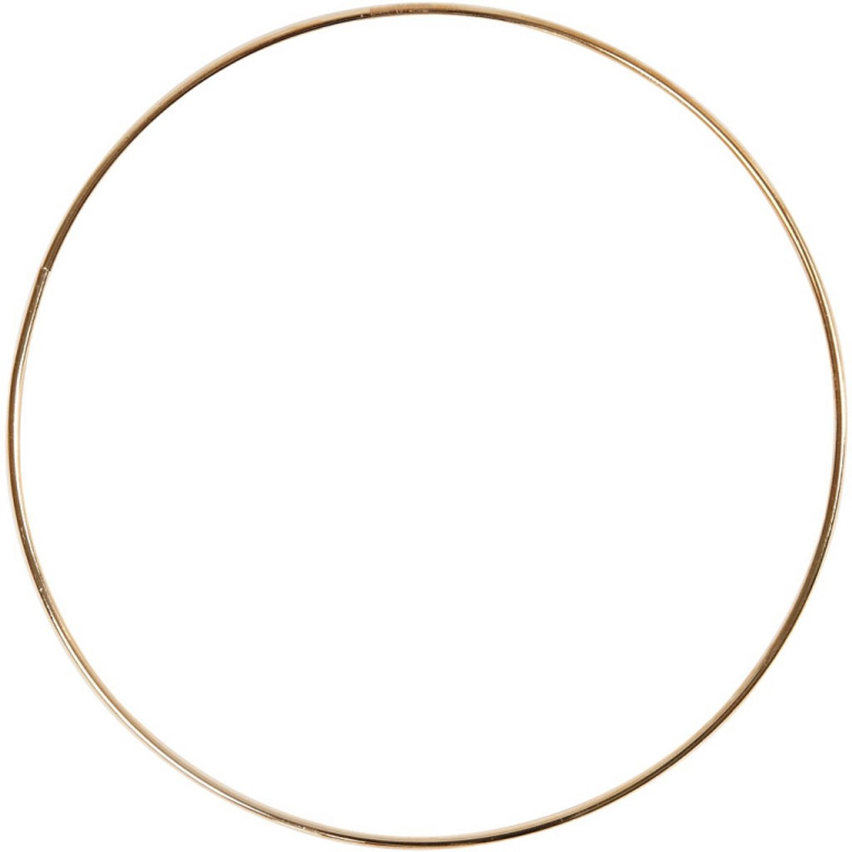 Anneau de fil métallique or, 20 cm