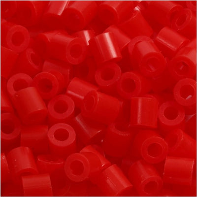 Perles photo Nabbi, dim. 5x5 mm, diamètre intérieur 2,5 mm, moyen, rouge (19), 6000 pièces 1 boîte