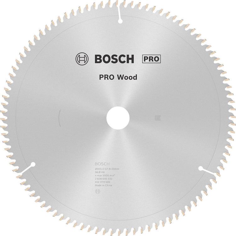 Bosch accessoires lame de scie circulaire optiline bois 305 x 30 x 2,5 mm, 96 1 pièce - 2608640442