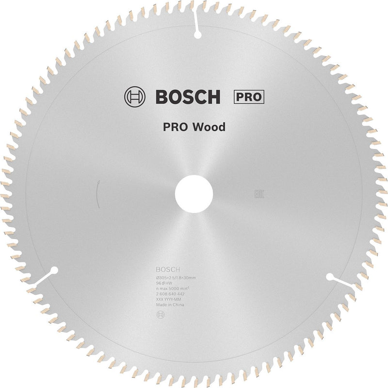 Bosch accessoires lame de scie circulaire optiline bois 305 x 30 x 2,5 mm, 96 1 pièce - 2608640442