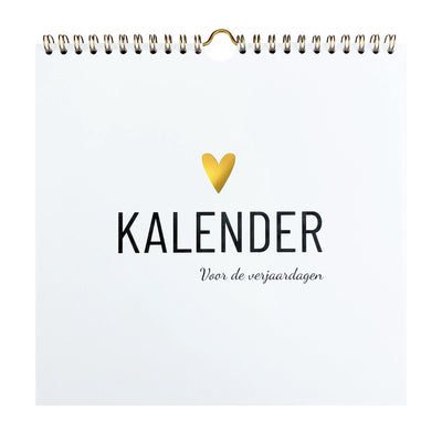 Calendrier d'anniversaire Lifestyle2love - - design moderne et élégant - sans année