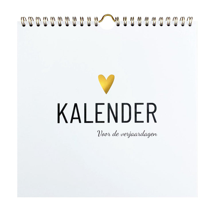Calendrier d'anniversaire Lifestyle2love - - design moderne et élégant - sans année