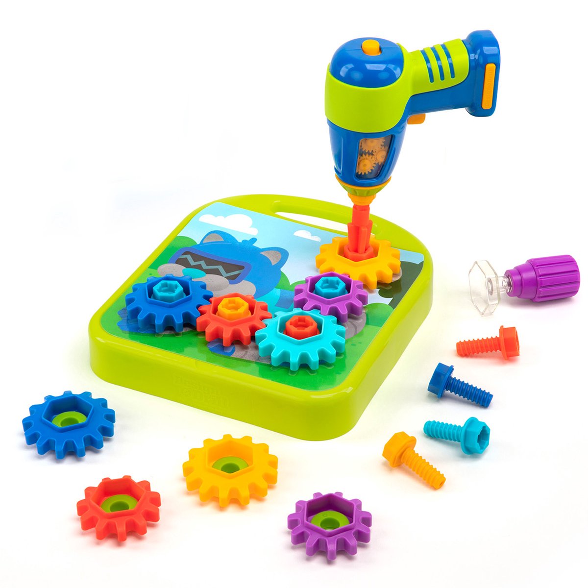 Ressources d'apprentissage tige jouets conception forage engrenages atelier ensemble de construction. - 3+