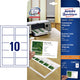 Cartes de visite Avery nettoyage rapide 200 g m��