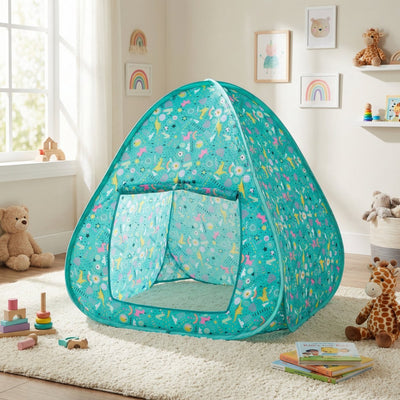 Eddy Toys tente de jeu pop up 95x70x78 cm - tente de jeu pop up pour enfants - tente de jeu intérieure avec fonction de dépliage rapide - tente pour enfants avec impression
