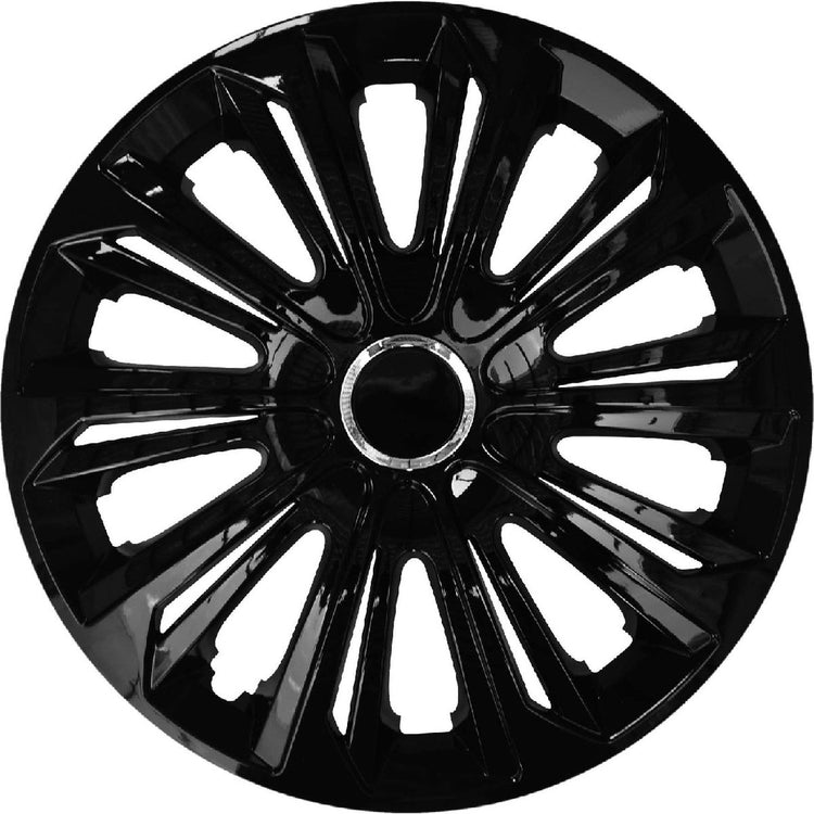 Nrm extra strong - enjoliveurs 14 pouces - jeu de 4 pièces - noir