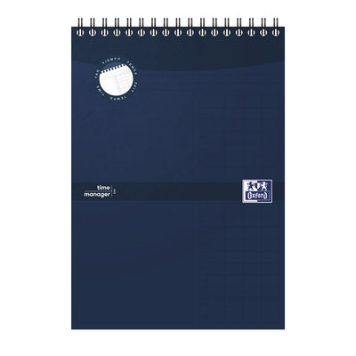 Oxford task manager agenda quotidien a5 70 feuilles carnet bleu pour les tâches