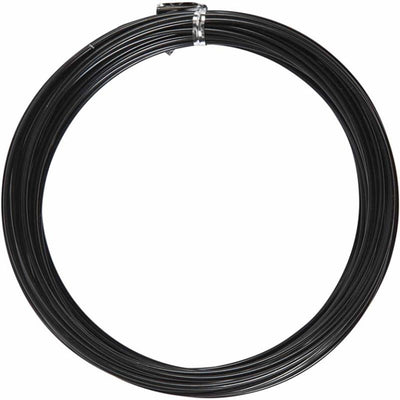 Fil en aluminium doux noir 2 mm, 10 mètres