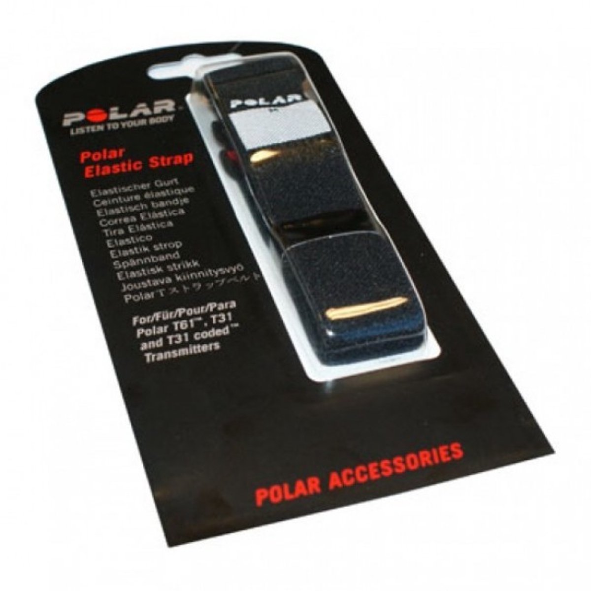 Sangle élastique Polar pour capteur de fréquence cardiaque t31 t61 - m