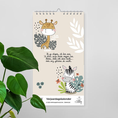 Calendrier d'anniversaire sans marque sans marque 'Je vais dormir, je suis fatigué'