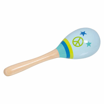 Maracas en bois Goki paix