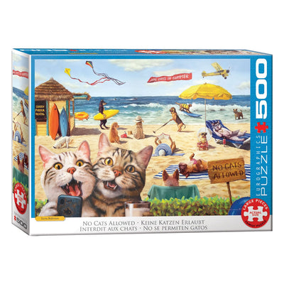Eurographics - chats interdits - lucia heffernan - 500 pièces xl 68×48cm (l×h) - puzzle familial